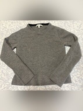 Alex Mill Kids Gray Crewneck 100% Wool Sweater, Size S